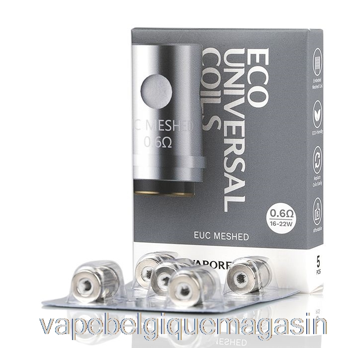 Vape Belgique Vaporesso Euc Bobines De Remplacement 0.6ohm Euc Maillé